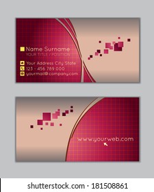 Vector business-card set for your design, abstract Illustration.