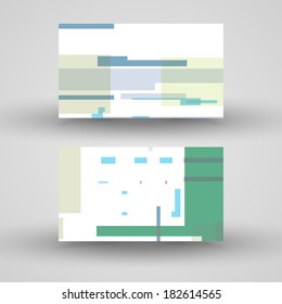 Vector business-card  set for your design, vintage abstract Illustration.
