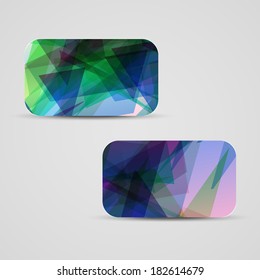 Vector business-card  set for your design, abstract Illustration.
