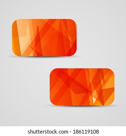 Vector business-card  set for your design, abstract Illustration.