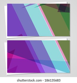 Vector business-card  set for your design, abstract Illustration.