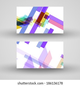 Vector business-card  set for your design, abstract Illustration.