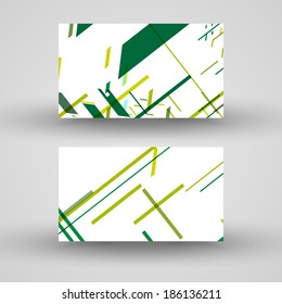 Vector business-card  set for your design, abstract Illustration.