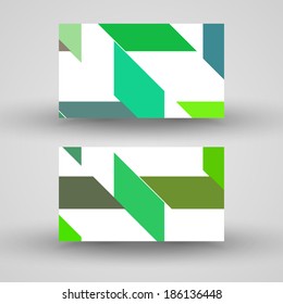 Vector business-card  set for your design, abstract Illustration.