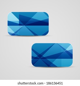 Vector business-card  set for your design, abstract Illustration.