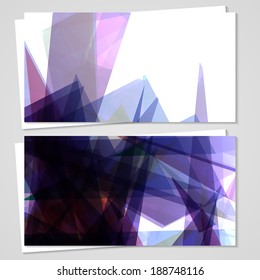 Vector business-card  set for your design, abstract Illustration.