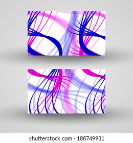 Vector business-card  set for your design, abstract Illustration.