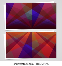 Vector business-card  set for your design, abstract Illustration.