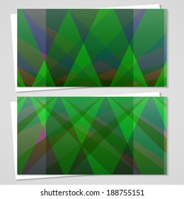 Vector business-card  set for your design, abstract Illustration.