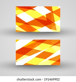 Vector business-card  set for your design, abstract Illustration.