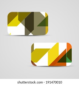 Vector business-card  set for your design, abstract Illustration.
