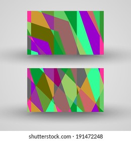Vector business-card  set for your design, abstract Illustration.