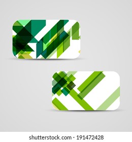 Vector business-card  set for your design, abstract Illustration.