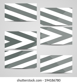 Vector business-card  set for your design, abstract Illustration.