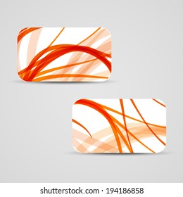 Vector business-card  set for your design, abstract Illustration.