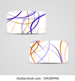 Vector business-card  set for your design, abstract Illustration.