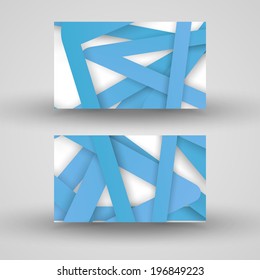 Vector business-card  set for your design, abstract Illustration.