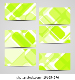 Vector business-card  set for your design, abstract Illustration.
