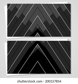 Vector business-card  set for your design, abstract Illustration.
