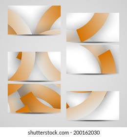 Vector business-card  set for your design, abstract Illustration.