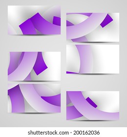 Vector business-card  set for your design, abstract Illustration.