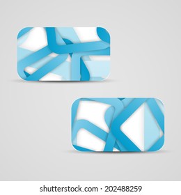 Vector business-card  set for your design, abstract Illustration.
