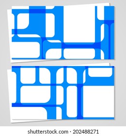 Vector business-card  set for your design, abstract Illustration.