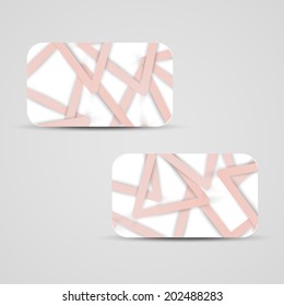 Vector business-card  set for your design, abstract Illustration.