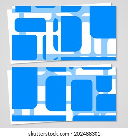 Vector business-card  set for your design, abstract Illustration.