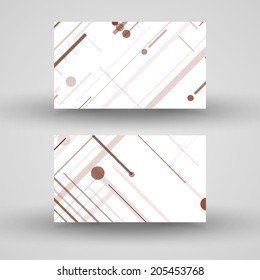Vector business-card  set for your design, circuit board Illustration.