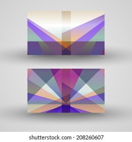 Vector business-card  set for your design, abstract Illustration.