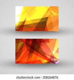 Vector business-card  set for your design, abstract Illustration.