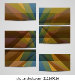 Vector business-card  set for your design, abstract Illustration.