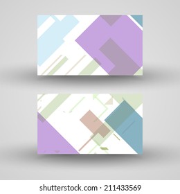 Vector business-card  set for your design, vintage abstract Illustration.