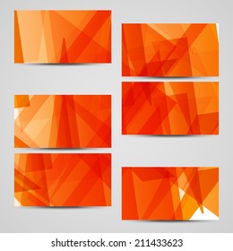 Vector business-card  set for your design, abstract Illustration.