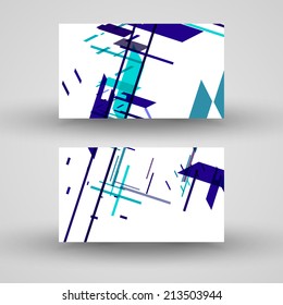 Vector business-card  set for your design, abstract Illustration.