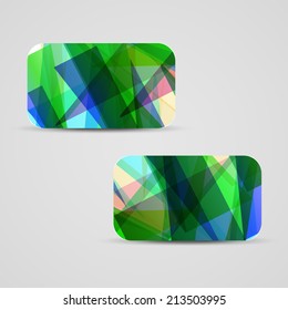 Vector business-card  set for your design, abstract Illustration.