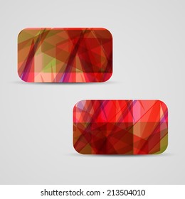 Vector business-card  set for your design, abstract Illustration.