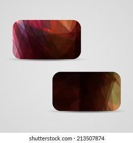 Vector business-card  set for your design, abstract Illustration.