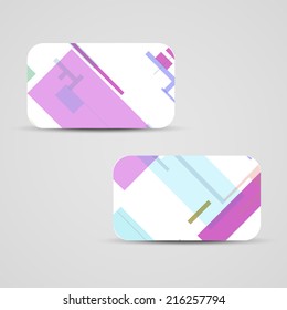 Vector business-card  set for your design, vintage abstract Illustration