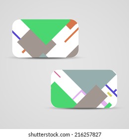 Vector business-card  set for your design, vintage abstract Illustration