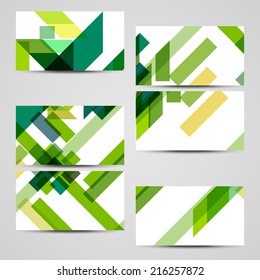 Vector business-card  set for your design, abstract Illustration.