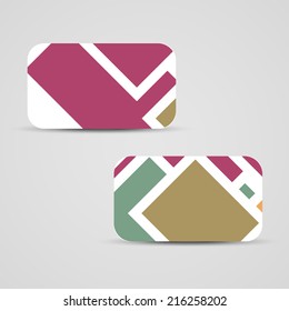 Vector business-card  set for your design, vintage abstract Illustration