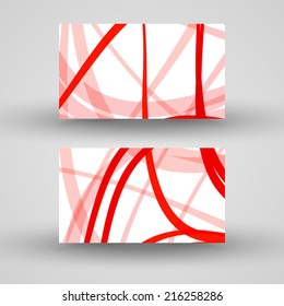 Vector business-card  set for your design, abstract Illustration.