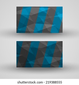 Vector business-card  set for your design, abstract Illustration.