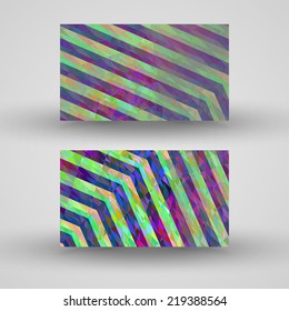 Vector business-card  set for your design, abstract Illustration.