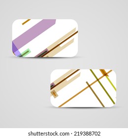 Vector business-card  set for your design, abstract Illustration.