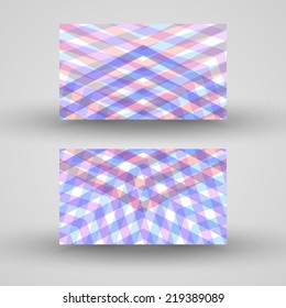 Vector business-card  set for your design, abstract Illustration.