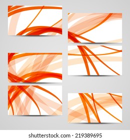 Vector business-card  set for your design, abstract Illustration.