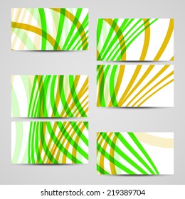 Vector business-card  set for your design, abstract Illustration.